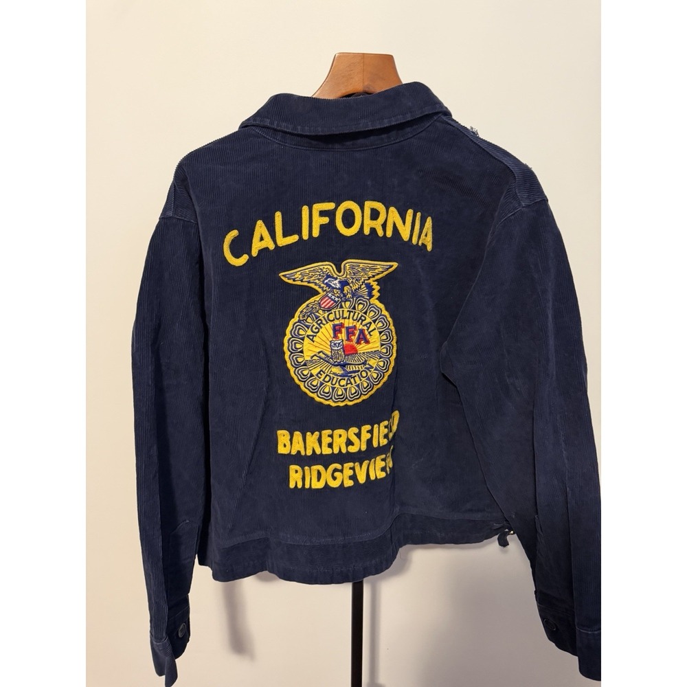 Vintage FFA Corduroy Jacket California Bakersfield Mens XL Size 50 Rare Size